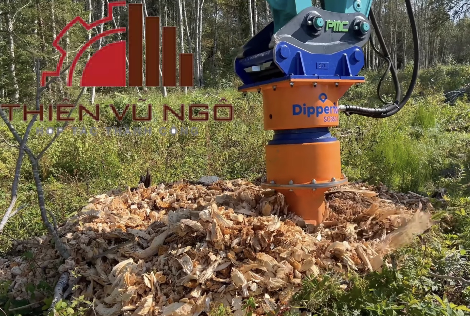 M&aacute;y nghiền gốc c&acirc;y Dipperfox SC600